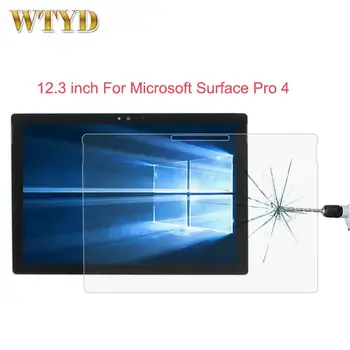 12.3 inch, 0.3 mm 9H Plin Tableta cu Ecran de Sticlă Călită Film pentru Microsoft Surface Pro 4 Ecran Protector de Sticlă Ecran de Film