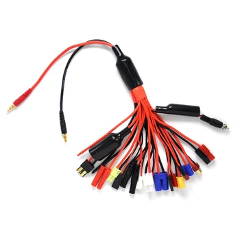 19 In1 RC Lipo Adaptor pentru Încărcător Conector Splitter Sârmă Caracatiță Converti Cablu La 4.0 Mm Mufă Banană Conduce Cablu Pentru XT60