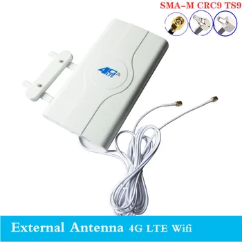 2020 3G 4G LTE Antena 4G MIMO antena TS9 Panou Extern Antena SMA Conector CRC9 3M 700-2600MHz pentru 3G 4G Huawe modul router