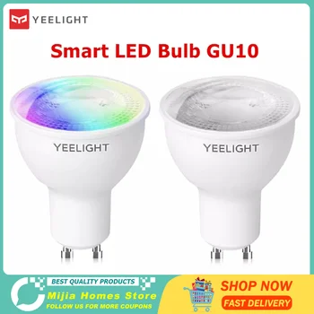 2021 Noi Yeelight LED GU10 Estompat/Colorate Smart LED Bec AC 220-240V 4.8 W 2700K Lucra Cu Google Asistent Alexa Razer Chroma