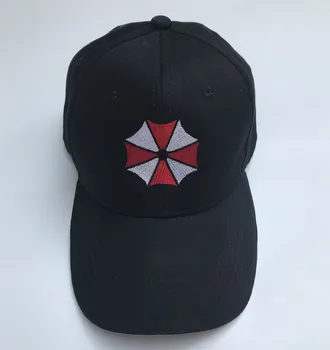 Biohazard Umbrella Logo-Ul Anime Broderie Neagră Pălărie Cosplay Șapcă De Baseball