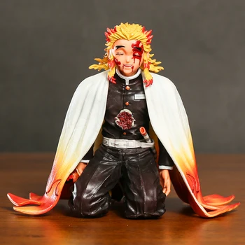 Demon Slayer Kyojuro Rengoku Ghemuit PVC Model Anime Colecție Figura Jucărie Cadou 12cm