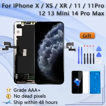Display OLED Pentru iPhone X XR XS 11 12 11 pro Max TFT Ecran de Înlocuire Pentru iphone xs max 11 pro Display LCD,Touch 3D Adevărat Ton