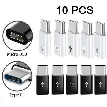 Etmakit 10 Pc-uri USB 3.1 USB-C Tip C Micro USB de sex Masculin la Feminin Adaptor Convertor Adaptor de Încărcare Accesorii Telefon