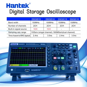 Hantek Digital Osciloscop USB 2 Canale 100Mhz/150Mhz DSO2C10 2C15 2D10 2D15 de Stocare Osciloscopio 1GSa/s Rata de Eșantionare