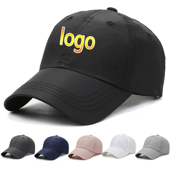Logo-Ul Personalizat De Vara Unisex Culoare Solidă Șapcă De Baseball Pentru Femei Iute Uscat Respirabil Snapback Capace De Oameni Hip Hop Reglabil Trucker Hat