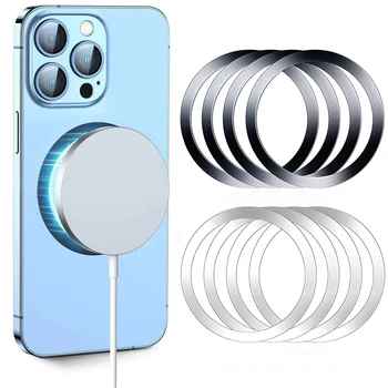 Magnet Inel Pentru iPhone 14 13 Pro Max Samsung S21 Caz Placă de Metal Autocolant Pentru Macsafe Încărcător Wireless Magnetic Telefon Suport Auto