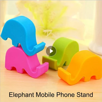 Mini Telefon Mobil Suport De Birou Drăguț Minunat Elefant Birou Monteaza Suportul De Plastic Suport Pentru Telefon Mobil Tableta Titularii De Telefon Mobil