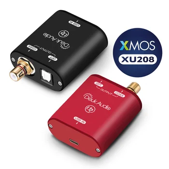 Mini XMOS XU208 USB pentru fibre/coaxial semnal convertor adaptor audio DSD 192KHz
