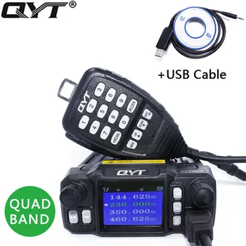 QYT KT-7900D mini Radio Mobile KT7900D Quad Band Quad așteptare 136-174MHz/220-260MHz/350-390MHz/400-480MHZ Masina 4 Benzi Radio CB