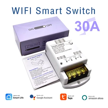 Tuya Smart Switch WiFi RF Control de la Distanță Releu Modulul 7-32V 85-250V Viața Inteligentă de la Distanță fără Fir de Control Întrerupător Cu Alexa Google