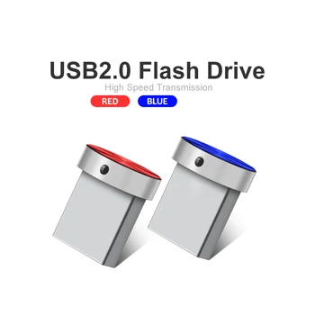 USB2.0 Flash Drive 64GB 32GB Metal USB Pendrive cle usb Accesorii de Calculator memoria usb pentru Masina super-mini-disc u