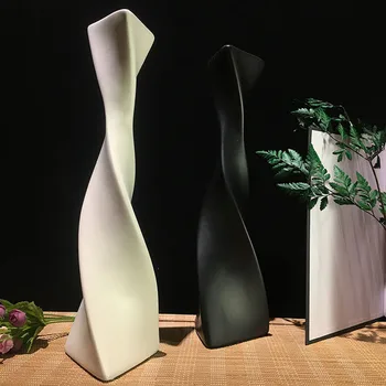 Vânt Nordic Artă Modernă Mobilier Simplu Decor Acasă De Flori Vase De Ceramica Vaza Desktop Mari Vaze De Flori Pentru Case 91456