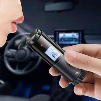Youpin Baseus Automată Alcool Tester Respirația Tester cu LED Portabil USB Reîncărcabilă cu Fiola Alcool Instrumente de Testare Auto