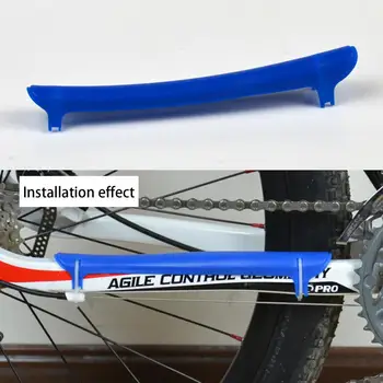 1 Set Apărătoare De Lanț Pad Convenabil De Cauciuc Rezistent La Uzura Bicicleta Consumabile Lanț De Bicicletă Protector Lanț De Bicicletă Protector