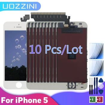 10buc/Lot AAA+++ Pentru Apple iPhone 5 Clasa Display LCD Touch Screen Digitizer Înlocuirea Ansamblului+Sticla+Instrument de 100%Testat
