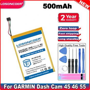 500mAh 361-00103-00 Baterie Pentru GARMIN Dash Cam 45, Dash Cam 46, Dash Cam 55, Dash Cam 56, Dash Cam 66W