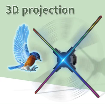 56CM 3D Proiector Holograma Publicitate de Afișare Fan Wifi Led Semn Holografic Lampa Player Video Publicitate Magazin-Bar Party-ul de Lumină
