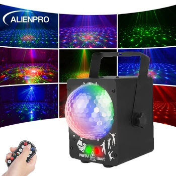 ALIEN de la Distanță de 60 de Modele DJ Disco LED Crystal Magic Ball cu Laser Stage Lighting cu Efect de Partid de Vacanță Dans Nunta de Crăciun Lumina