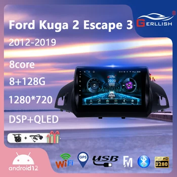 Android Pentru Ford Kuga Escape 2 3 2012 - 2019 Radio Auto Multimedia Player Video de Navigare nu 2din DVD