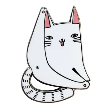 animale pisica insignă pin broșă