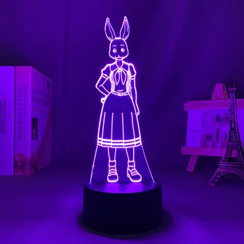 Anime Led Lumina de Noapte Beastars Haru Figura pentru Decor Dormitor Lumina Alimentat de la Baterie Cadou de Ziua Manga Lampa Beastars