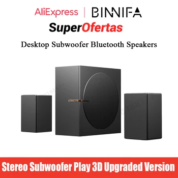 BINNIFA Play3D Computer Desktop Stereo Subwoofer Boxe Bluetooth 2.1 Canale DSP Digital Audio Multimedia Home Mini Difuzor