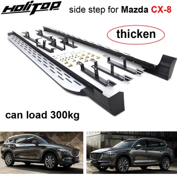 Caldă de bord trepte laterale bara laterală pentru Mazda CX-8 2019 2020 2021 2022,model OEM,îngroșa design,pot sarcina 300 kg,recomandat