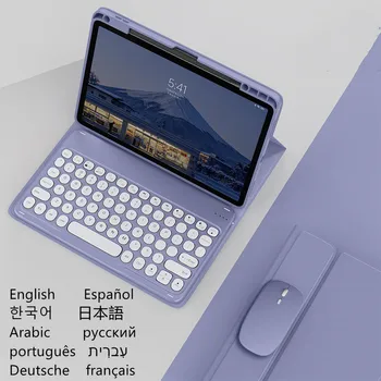 Caz de tastatură rusă, franceză, ebraică, spaniolă, coreeană Portugus Pentru Xiaomi Pad 6 Pad 6 Pro Mi Pad 6 11 inch Acoperi cu Creion
