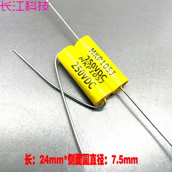 Cbb Mkp 105 1uf 1.0 uf 250v 2e 100v Axial Audio Cuplat Poleless Film Condensator