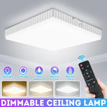 Estompat LED lampă de Plafon 24W Iluminat camera de zi cu Control de la Distanță Memorey Funcția AC85-265V Dormitor Lumini Plafon