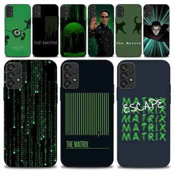 Filmul Matrix Caz de Telefon Pentru Samsung Galaxy A51 A71 A13 A73 S23 A52 A53 5G husă Moale