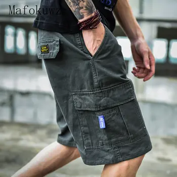 Hong Kong Stil de Vară Subțire Casual Codrin Barbati Vrac Montarea Student Tendință de Vară pantaloni Scurți Bărbați Tineri Japonezi Tendință Pantaloni