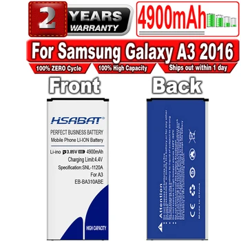 HSABAT 4900mAh EB-BA310ABE Baterie pentru Samsung Galaxy A3 Ediția 2016 A310 A3100 A310F A5310 A310M A310Y