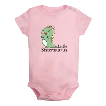 iDzn Noua Sistersaurus Distractiv Grafic Baby Body Fete Drăguț Salopetă pentru Sugari Scurt Mâneci Salopeta Haine Nou-nascuti