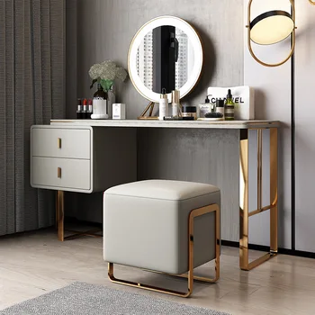 Italiană minimalist masa de machiaj minimalist Modern, dormitor cu dressing de Stocare de masă masa de toaleta Machiaj scaun, oglindă de Machiaj com