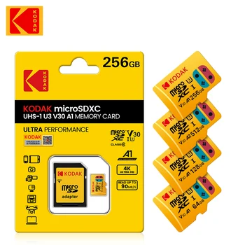 Kodak Card Micro SD U3 V30 4K de Înaltă Viteză 512GB ssd 256GB 128GB SDXC, MicroSD C10 TF Card Cu Adaptor SD Transport Gratuit