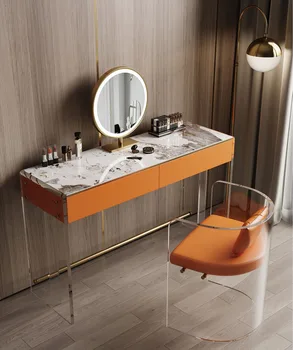 Lumina de lux rock placa masa de toaleta modernă, simplă masă de machiaj acrilice printesa machiaj masa