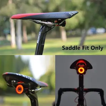 LUNJE Biciclete Inteligent de Frânare Coada Lumina din Spate pentru Biciclete Lanterna Ultra Luminos Înapoi în timpul Zilei Strobe USB Led Stop Ciclism Rutier, Lumini