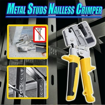 Metal Stud Crimper Aliaj De Aluminiu Plafon Stantare Clește Ipsos Gips-Carton Instrumente Pentru Fixare De Metal Dublu Predat Chila Clește