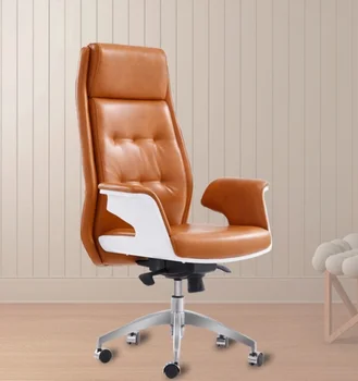 Modern, simplu de clasă mare scaun din piele de scaun de calculator scaun rabatabile ridicare scaun de birou ergonomic