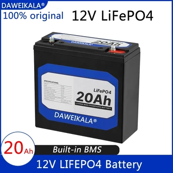 Noi 12V 20Ah LiFePo4 Baterie Litiu Fosfat de Fier 12V 24V LiFePo4 Baterie Reîncărcabilă pentru Copil Scutere Motor Barca Nici o Taxa