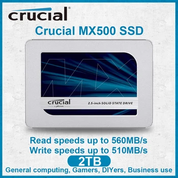 Original Crucial Internă SSD MX500 2TB 3D NAND SATA 2.5