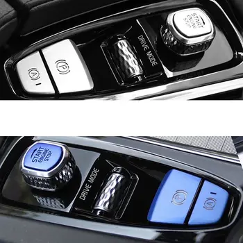 Pentru Volvo XC60 S60 XC90 S90 V90 Aliaj de Aluminiu PORNIRE MOTOR Buton de OPRIRE de Paiete Decor Capac Tapiterie Auto Accesorii Coafura