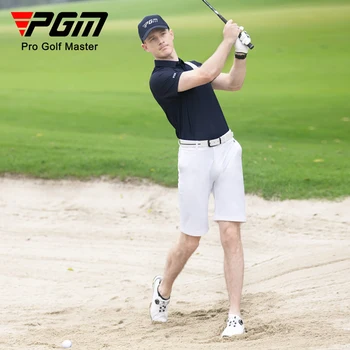 PGM Golf Barbati Maneca Scurta Barbati Golf Polo Shirt Uscat Rapid de Uzură Golf Masculin Respirabil Sport de Golf, Îmbrăcăminte Pentru Formare