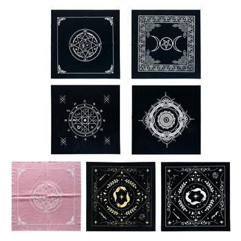 Piața Flanel Tarot Altar Pânză Carte de Joc de Bord Astrologie pentru Oracle Card Pad Capac de Masa Carte de Mat Divinație Tableclot