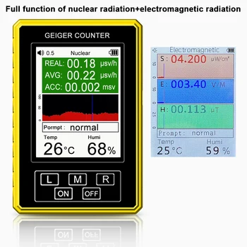 Portabil afisaj Digital Detector de Radiații Nucleare XR-3 EMF detector Geiger Mare PrecisionType Tester