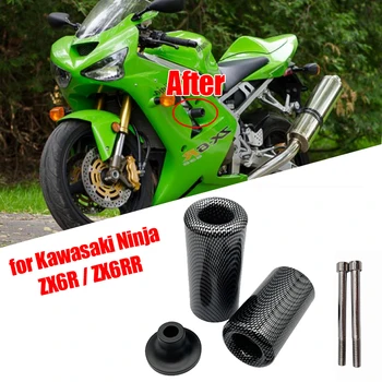 Potrivit pentru Kawasaki Ninja ZX6R / ZX6RR 03 04 2003 2004 Nu Taie Glisante Cadru care se Încadrează Accident de Motor Protector Accesorii pentru Motociclete