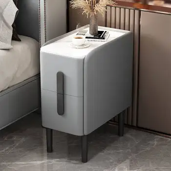 Smart Noptieră Depozitare Din Lemn Sertar Dulapuri Moderne Capul Patului Masuta De Cafea Partea Dormitor Muebles Para El Hogar Noptiere