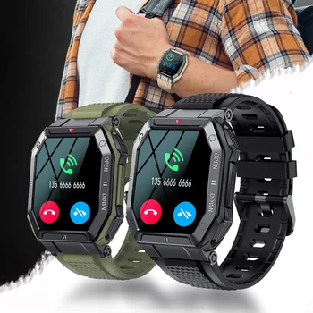 Smartwatch Rata de Inima tensiunea Sport în aer liber Smartwatch de Oxigen din Sange 1.85 inch HD IPS Ecran compatibil Bluetooth Apeluri